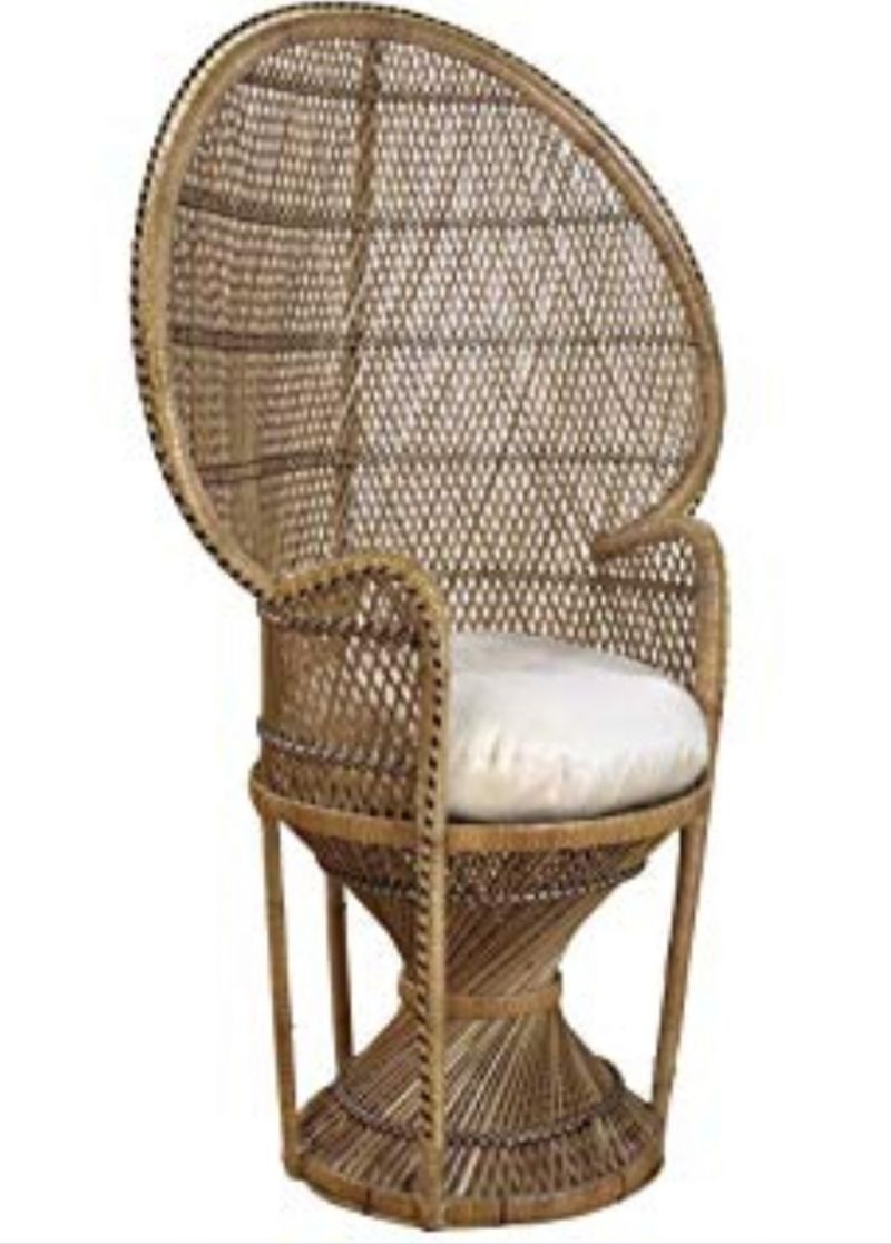 natural wicker throne chair rental for weddings and special events in Long Island