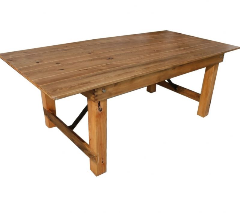 Rustic farm table rental for weddings and events in Long Island