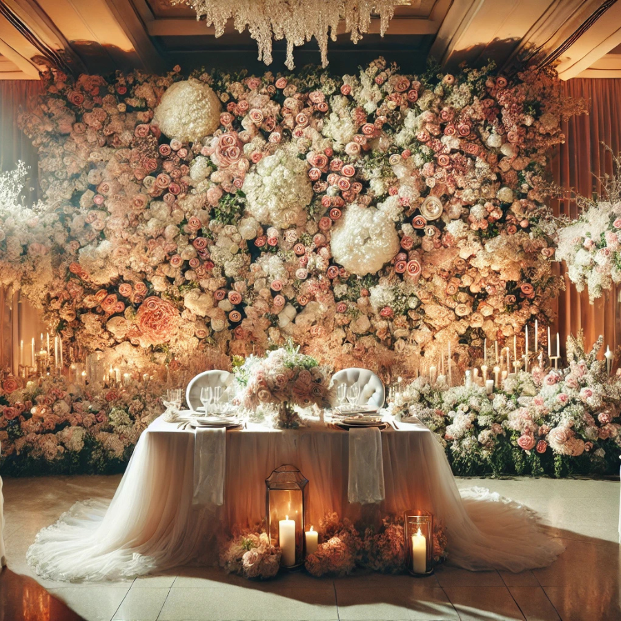 flower wall rental in Long Island