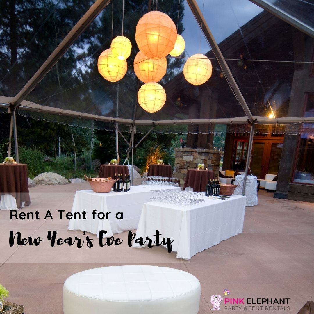 Tent Rental outside by Pink Elephant in Smithtown and Holbrook, NY